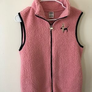 PINK Sherpa vest